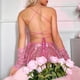 thumbnail image 5 of Gibobby Conjuntos de bragas de encaje Lencería sexy babydoll para mujer, camisón halter, babydoll para mujer, lencería sexy para sexo(Rosa caliente, M), 5 of 5