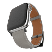 The Slate Leather Band For Apple Watch (Grey, 38mm/40mm)