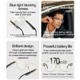 thumbnail image 4 of Gafas De Traducción De Idiomas, BLE 6.0 Nota De Voz En Tiempo Real Gafas Inteligentes TR De Metal Música Y Llamadas De Alta Precisión Con Lente Anti Luz Azul Para, 4 of 7