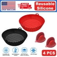 Air Fryer Silicone Pot Food Safe Square Air Fryer Silicone Liners
