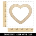 thumbnail image 2 of Heart Hollow Wood Shape Unfinished Piece Cutout Craft DIY Projects - 4.70 Inch Size - 1/8 Inch Thick, 2 of 7