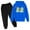 C-Blue, variant on Zwiiyzr Baby Clothes Girls and Boy Clothes Set Sweatshirts Tops Pants Fall Winter Toddler Outfits Casual Long Sleeve Dinosaur Print Tops Hooded Set 3-14Y Black