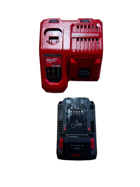 MILWAUKEE 48-59-1881 M18 REDLITHIUM FORGE XC8.0 Starter Kit – 8.0Ah Battery & Rapid Charger, High Output Power