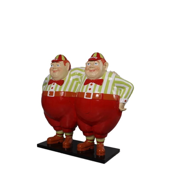 Tweedle Dee and Tweedle Dum Life Size Statue
