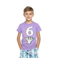 thumbnail image 2 of Piuwrlz 4 Years Toddler Short T Shirt Sleeve Girls Purple T-Shirt Cotton Crew Neck Shirt Top Purple Size 4 Years, 2 of 8