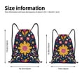 thumbnail image 2 of Balery Cinco De Mayo Floral Pattern Drawstring Backpack Bag Sport Gym Sackpack Cinch Bags Pattern Drawstring Backpack Bag Sport Gym Sackpack Cinch Bags -Small, 2 of 6