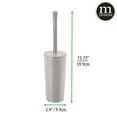 thumbnail image 6 of mDesign Slim Toilet Bowl Brush/Holder Combo, Storage for Bathroom - Light Gray, 6 of 6