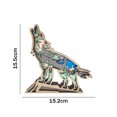 thumbnail image 4 of Lobo Animal Madera Artesanía Hueco Creativo Adorno de escritorio Cumpleaños Regalo de Navidad JShteea Libre de BPA, 4 of 9