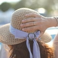 thumbnail image 5 of Uxcell Scarf Ring Clip Resin Round T-Shirt Clip Fashion Ring Scarves Clasp Buckle Tie Circle Black, 5 of 7