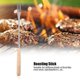 thumbnail image 4 of Paquete de 6 tenedores para barbacoa con mango de madera de 26,5 cm, brochetas para asar para acampar, picnic, tenedores para malvaviscos, tenedores de acero inoxidable para fondue de queso, chocolat, 4 of 5