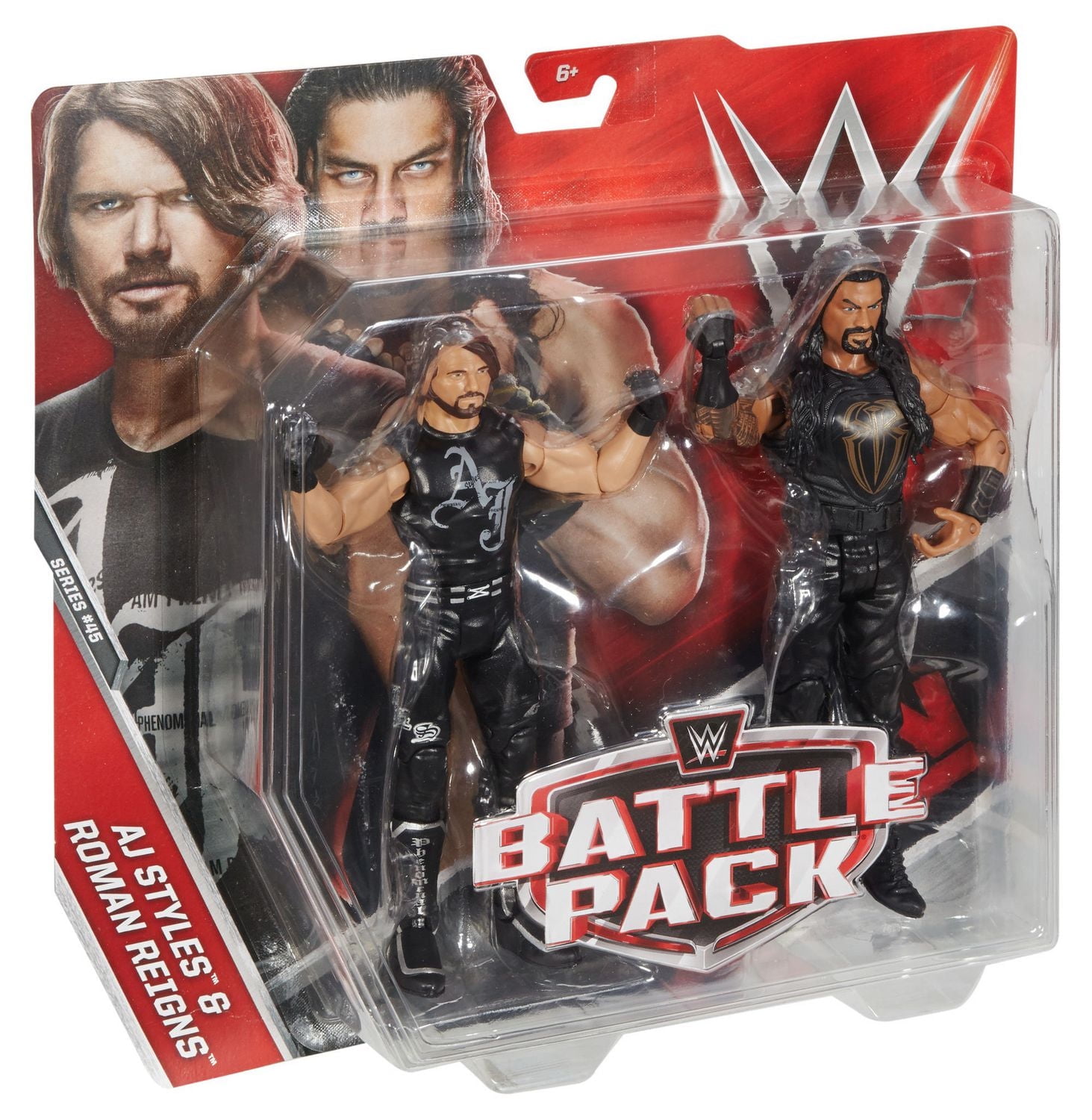 WWE Aj Styles & Roman Reigns Action Figure 2-pack