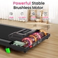 thumbnail image 2 of AKLUER 2.5HP Brushless Motor Treadmill, with 6% Manual Incline 2 in 1 Walking Pad, Romote Control, Phone Holder, 0.6-4 MPH Speed Range, Portable Running Walking Machine, 2 of 7