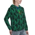 thumbnail image 6 of Haiem Mint Bird Feathers for Women's Fashion Hoodies & Sweatshirts with Kangaroo Pocket,Hooded Sweatshirt with Eye-catching Drawstrings-Large, 6 of 7