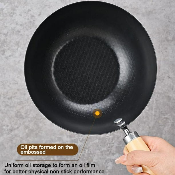 Japanese Style Cast Iron Pot, Clear Frying Pot, Black Hot D0