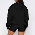 thumbnail image 5 of Delconic Women's Oversized Pink Hoodie Sweatshirt, Casual Long Sleeve Pullover with Pocket, Soft and Cozy for Everyday Wear Black XL, 5 of 8
