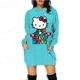 thumbnail image 2 of Sudaderas con capucha de mujer de otoño 2024, sudaderas largas con estampado 3D de Hello Kitty, sudaderas con capucha sexys ajustadas para mujer, abrigos casuales y2k, 2 of 5
