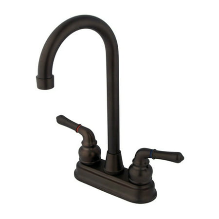 UPC 663370086519 product image for Kingston Brass KB49 Magellan Centerset Bar Faucet with Metal Lever Handles | upcitemdb.com