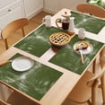thumbnail image 5 of Sage Green Trees Placemats Set of 6 Forest Art Decor Spring Summer Nature Leaf Place Mats Indoor Wipeable Table Mats Washable Dining Table Placemats for Kitchen Holiday Party Home Decor 13x19 Inch, 5 of 9