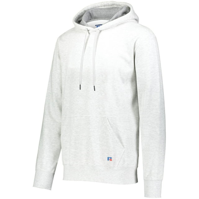 Russell Athletic Cotton Rich Fleece Hooded Sweatshirt, L, Ash