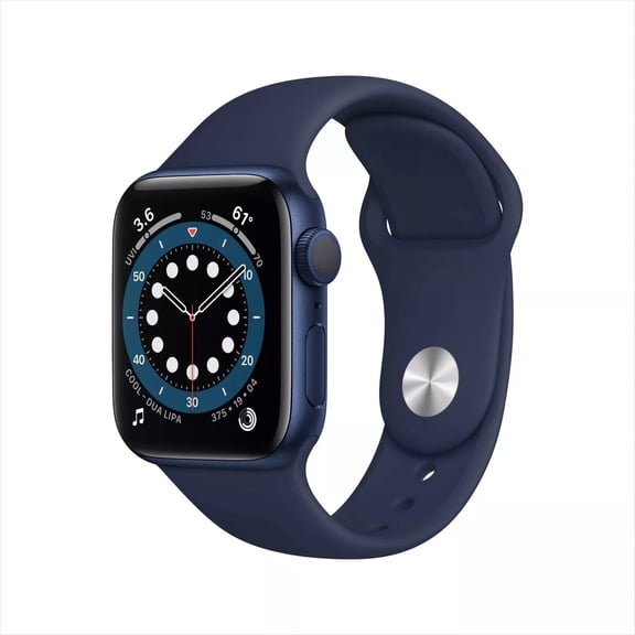 Refurbished Apple Watch Gen 6 Series 6 40mm Blue Aluminum - Deep Navy Sport Band MG143LL/A