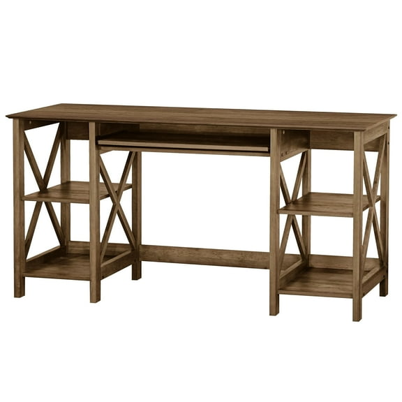 Saint Birch Hawksbury 47" Modern Farmhouse White Particleboard Writing Desk