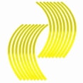 thumbnail image 4 of Etiqueta Engomada Elegante De La Decoración Exterior De La Motocicleta Del Coche, Kit De Rayas De Rueda Precurvadas Reflectantes Con 16 Rayas, Cinta Resistente A Los Rayos UV, 4 of 7