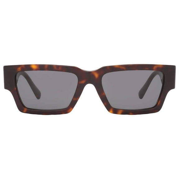 Versace VE 4459 Plastic Unisex Rectangle Sunglasses Havana 54mm Adult