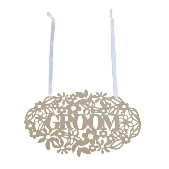 Ornate Groom Chair Sign - Home Decor - 1 Piece