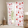 thumbnail image 3 of Homewish Cartoon Red Strawberry Curtains Pack of 2 (42x84 Each) for Female Men Adults,Dreamy Princess Curtains Blackout,Pink Geometric Stripes Bedroom Curtains,Ultra Soft Home Decor, 3 of 6