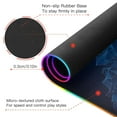 thumbnail image 4 of Large RGB Gaming Mouse Pad Led Glowing Mousepad Non-Slip Rubber Base 13 Light Modes 35.4x15.7 Iceberg Floating Sea, 4 of 6