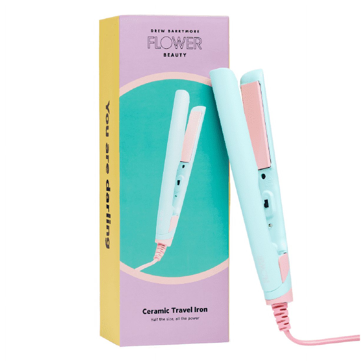 Flower Travel Flat Iron, Compact Mini Straightener with Dual Voltage for Travel - image 3 of 11