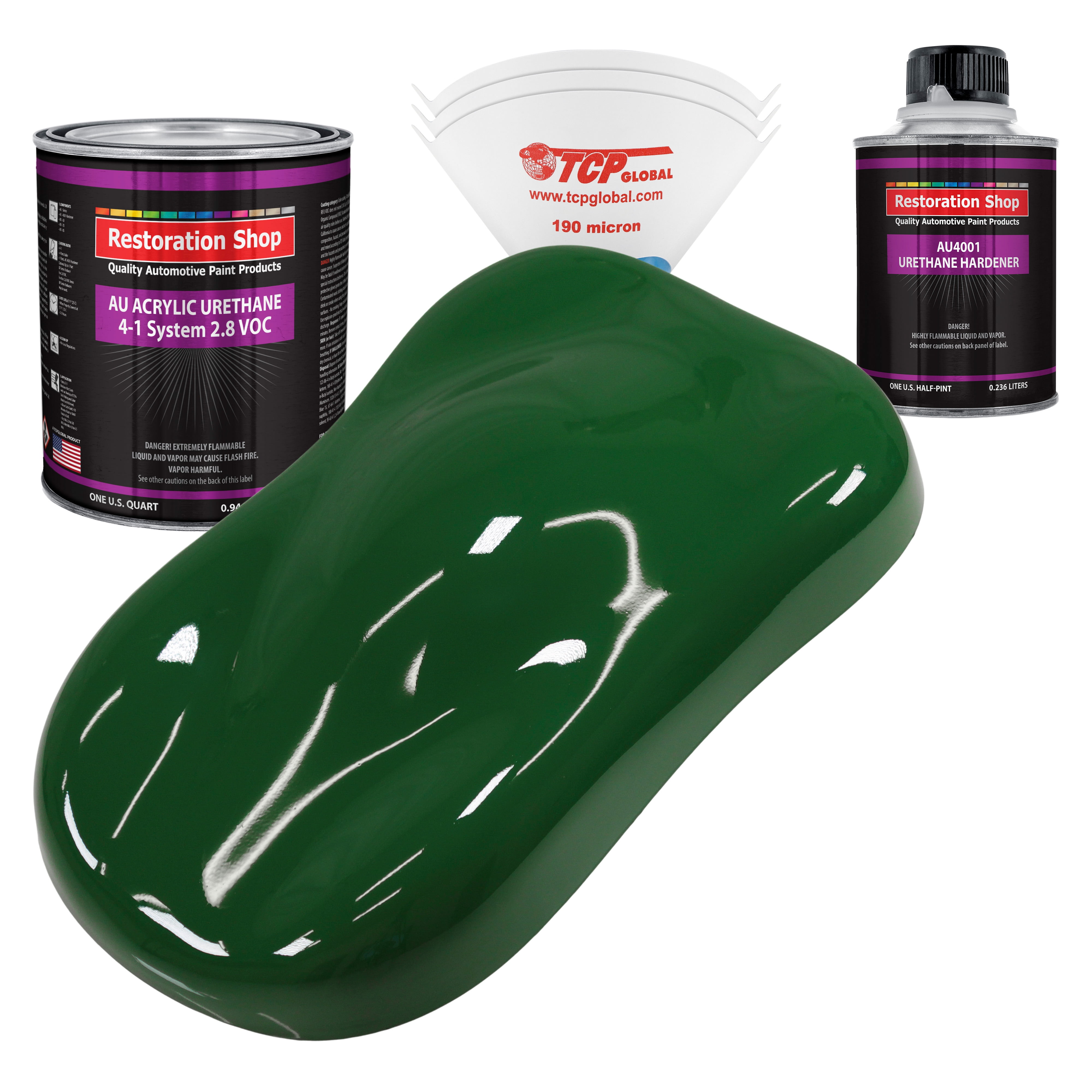 Restoration Shop Speed Green Acrylic Urethane Auto Paint Complete Quart