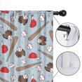 thumbnail image 4 of Blackout Kids Curtains,Blue Baseball Gear Pattern Childrens Insulated Curtains Set Of 2,Bedroom Essentials,Toddler Room Decor 52"x63", 4 of 5