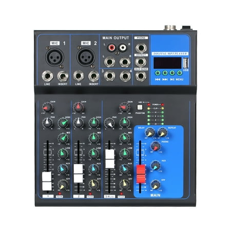 High Tone Quality Multi-Function Recording Mixing Console 4-Channel Meeting Hosting Singing Mixing Console