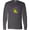 Charcoal Grey, variant on Inktastic Mardi Gras Party Alligator Long Sleeve T-Shirt
