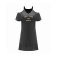 thumbnail image 1 of Vestido corto de verano con hombros descubiertos para mujer, para ir de compras, caminar, vacaciones XL, 1 of 7