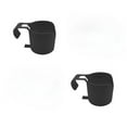 thumbnail image 1 of Poolside Drink Holder with ABS Storage Rack, Durable Swimming Pool Cup Holder for 2" Rails, Plastic Beverage Beer Cup Hand Wash Hanger, Portable Summer Accessory for Hot Tub Patio Deck, Black, 1 of 1