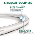 thumbnail image 5 of GEEETECH White PETG Filament 1.75mm, Upgrade Stronger Toughness Printing Consumables, 1 kg (2.2 lbs) Spool Fit Most FDM 3D Printer, 5 of 6