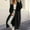 Black, variant on Womens Long Cardigan Sweaters Open Front Oversized Duster with Pocket for Women 2025 Fall Winter Knit Design Coats Green XL