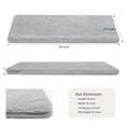 thumbnail image 6 of Pure Era Bullnose Plush Carpet Stair Treads Protector Cover 9" x 30" Indoor Shaggy Rug Self Adhensive Set of 12,Gray, 6 of 11