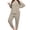 D1-Light Khaki, variant on Women's Plus Size 2 Piece Lounge Set Long Sleeve Top and Drawstring Jogger Pants Sweatsuit with Pockets