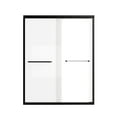thumbnail image 3 of Noble House 60"x72" Double Sliding Shower Door, Aluminum Frame with Tempered Glass, Matte Black Finish, 3 of 8
