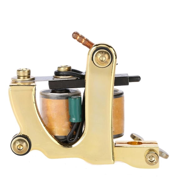 Máquina De Tatuaje Profesional De 10 Bobinas De Deformación, Pistola De Tatuaje Hecha A Mano, Delineador Dorado A Speravity CE001764-00