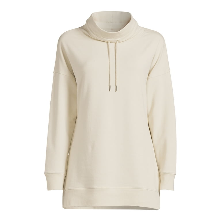 Time and tru women's cowl neck tunic sweatshir sales