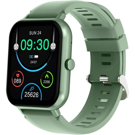 SARPCO Smartwatch for Nokia C300, Fitness Activity Tracker for Men Women Heart Rate Sleep Monitor, Step Counter, 1.91" Full Touch Screen Fitness Tracker Smartwatch - Green