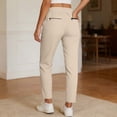 thumbnail image 6 of QHFBli Women's Golf Pants Stretch Work Ankle Pants High Waist Dress Pants with Pockets for Yoga Business Travel Casual, 6 of 6