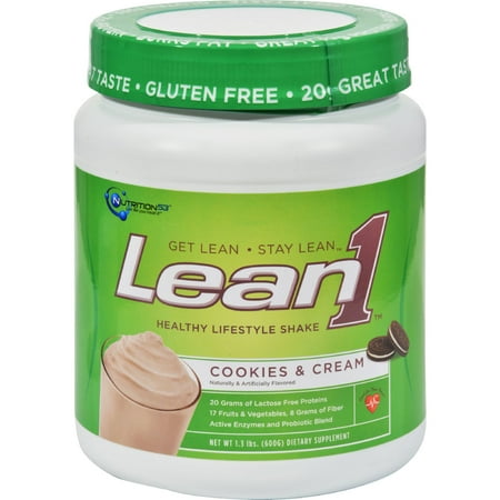 UPC 810033011153 product image for Nutrition53 1183920 Lean1 Shake Cookies And Cream 1.3 Lbs | upcitemdb.com