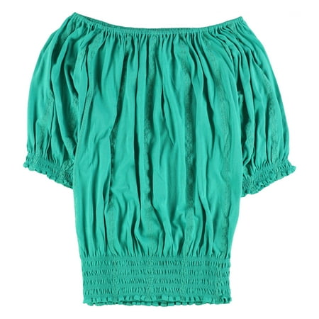 RALPH LAUREN $80 Womens New 1698 Green Embroidered Long Sleeve Top XL B+B