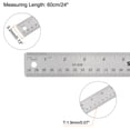 thumbnail image 2 of Unique Bargains Stainless Steel Rulers with Non-Skid Backing 61cm/24' Inch and Metric Metal Ruler, 2 of 6