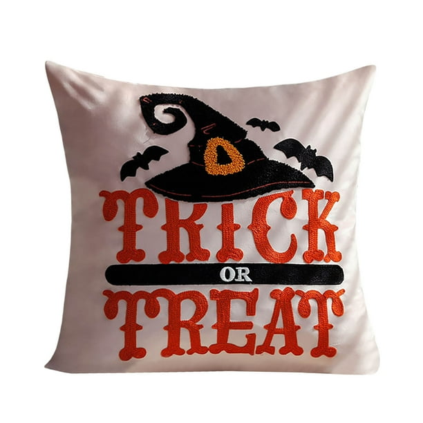 Funda De Cojín Decorativa De Halloween 18 X 18 Decoración De Halloween Para Exterior E Interior Funda De Cojín Para Fiesta Rústica Funda Para Sofá Cama Y Silla Decoración Para El Hogar